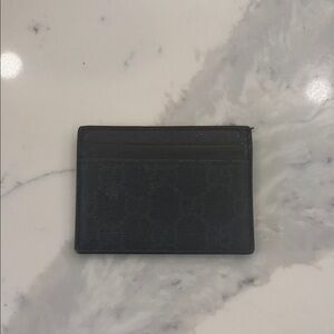 Gucci Men’s Leather Card Holder - Black